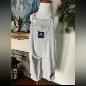 Khaki Denim Sailboat Overalls